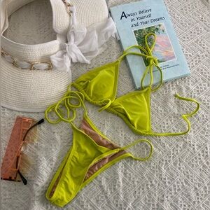 Vibrant Green Bikini Set